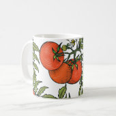 Tomate Vintag: Illustration des Agrarmarktes. Kaffeetasse (Vorderseite Links)