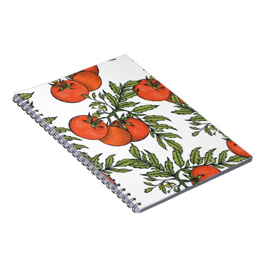 Tomate Vintag: Illustration des Agrarmarktes. Notizblock (Rechte Seite)