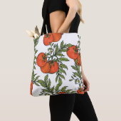 Tomate Vintag: Illustration des Agrarmarktes. Tasche (Von Nahem)