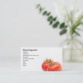 Tomate Visitenkarte (Stehend Vorderseite)