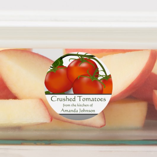 Tomate zerkleinerte Tomaten/Paradeiser Konservieru Etiketten (Befestigt)