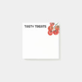 Tomaten Aquarell CUSTOM Monogramm Personalisiert Post-it Klebezettel (Vorderseite)