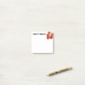 Tomaten Aquarell CUSTOM Monogramm Personalisiert Post-it Klebezettel (Auf Schreibtisch)