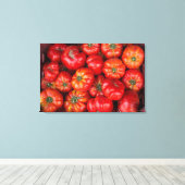 Tomaten auf dem Markt Leinwanddruck (Insitu (Holzboden))
