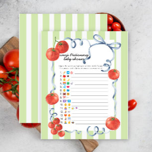 Tomaten-Baby-Party - Emoji-Pictionary-Spiel