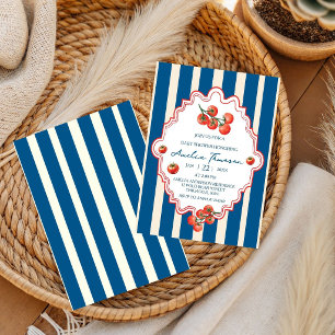 Tomaten-Baby-Party im italienischen Stil Einladung