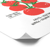 Tomaten Bauernmarkt Cute Wandkunst Poster (Ecke)