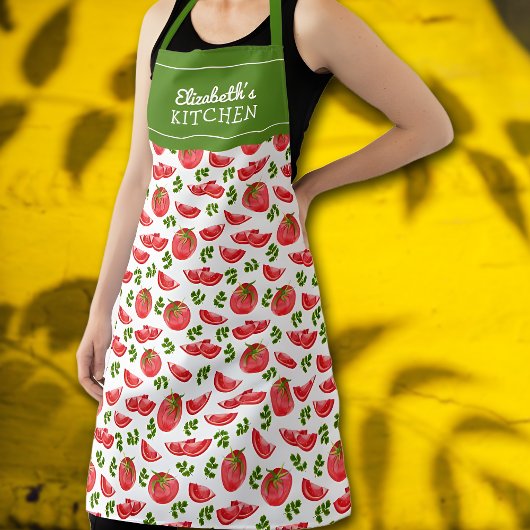 Tomaten Custom Kitchen Frucht Unisex Schürze