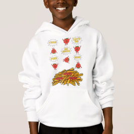 Tomaten, die auf gebratene Kartoffeln springen, Ca Hoodie