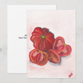 Tomaten Feiertagskarte (Vorne/Hinten)