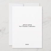 Tomaten Feiertagskarte (Rückseite)