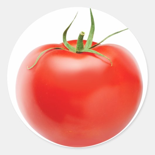 Tomaten, frisch runder aufkleber (Vorderseite)
