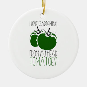 Tomaten gärtnern keramik ornament