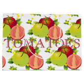 Tomaten Gemüse Obstgarten Große Geschenktüte (Rückseite)
