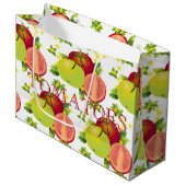 Tomaten Gemüse Obstgarten Große Geschenktüte (Vorderseite Schrägansicht)