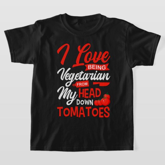 Tomaten Gemüse Veganer Gärtner I Liebe sein V T-Shirt (Ablage )