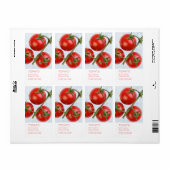 Tomaten-Gesichtsmaske Etikett (Vorne)