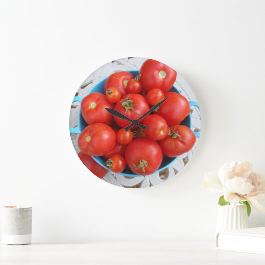 Tomaten Große Wanduhr (Zuhause)