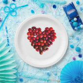 Tomaten Herz Pappteller (Party)