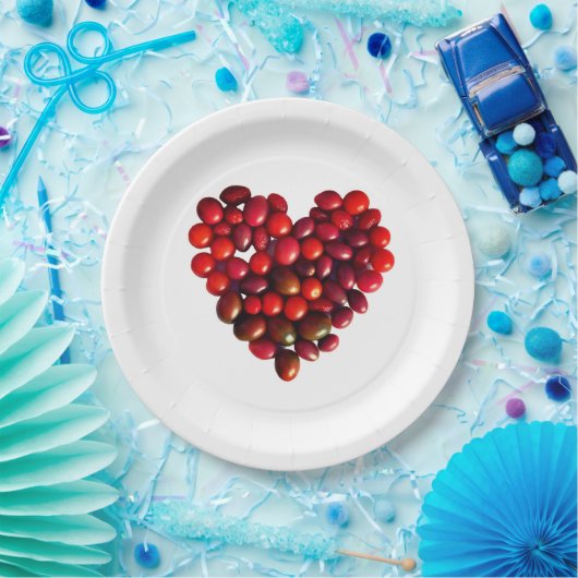 Tomaten Herz Pappteller (Party)
