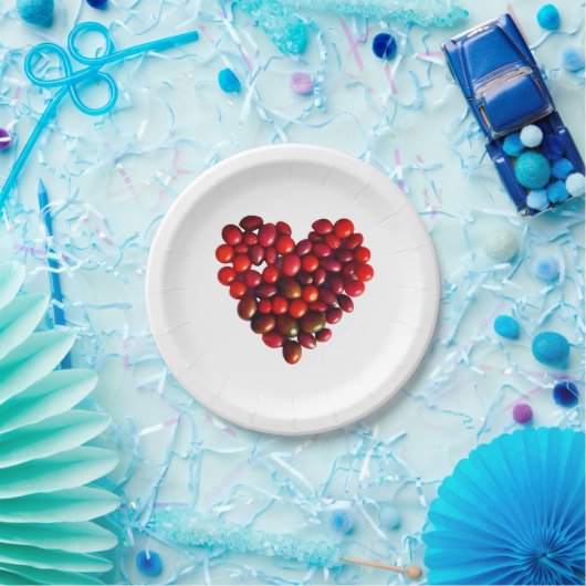Tomaten Herz Pappteller (Party)