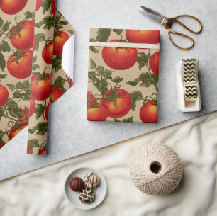 Tomaten im Vintage-Stil Geschenkpapier