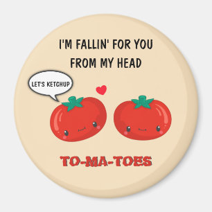 Tomaten in Liebe Niedlich Romantischer Valentinsta Magnet