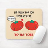 Tomaten in Liebe Niedlich Romantischer Valentinsta Mousepad (Mit Mouse)