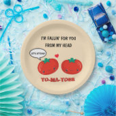 Tomaten in Liebe Niedlich Romantischer Valentinsta Pappteller (Party)