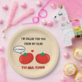 Tomaten in Liebe Niedlich Romantischer Valentinsta Pappteller (Party)