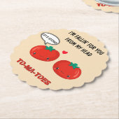 Tomaten in Liebe Niedlich Romantischer Valentinsta Untersetzer (angewinkelt)