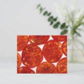Tomaten in Scheiben Postkarte (Stehend Vorderseite)