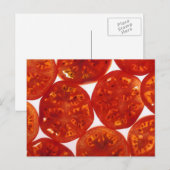 Tomaten in Scheiben Postkarte (Vorne/Hinten)