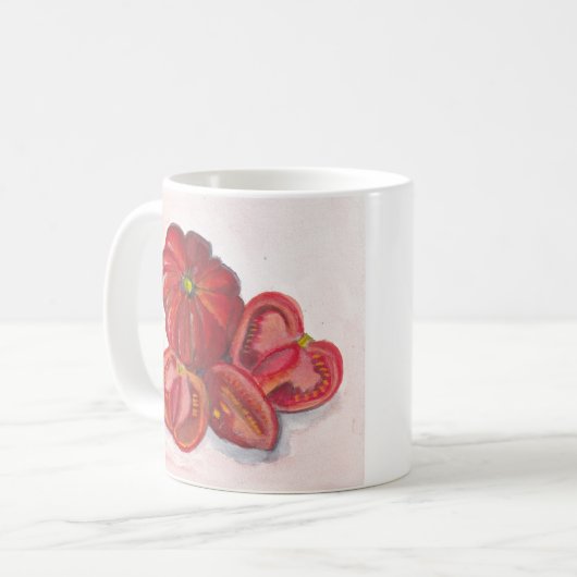 Tomaten Kaffeetasse (Vorderseite Links)