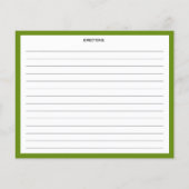 Tomaten Küche Rezept Karte (Rückseite)