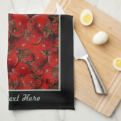 Tomaten Küchentücher - Fakultative Personalisierun (Viertel Falte)