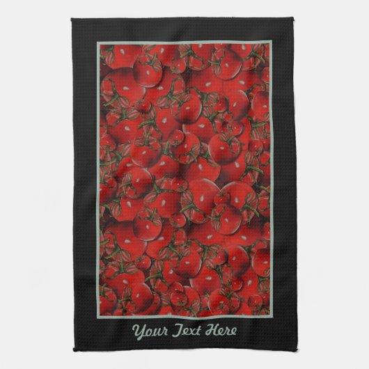 Tomaten Küchentücher - Fakultative Personalisierun (Vertikal)
