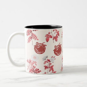 Tomaten-Mädchen-Ästhetik Vintage-Gemüse Zweifarbige Tasse