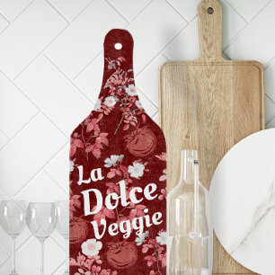 Tomaten-Mädchen-Ästhetik Vintage La Dolce Gemüse Schneidebrett