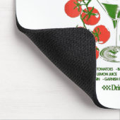 Tomaten-Mädchen Sommer Tomate Frische Früchte Tren Mousepad (Ecke)
