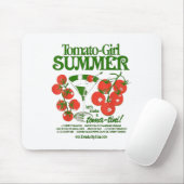 Tomaten-Mädchen Sommer Tomate Frische Früchte Tren Mousepad (Mit Mouse)