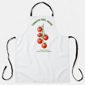 Tomaten-Mädchen-Stimmung Wasserfarben-Ästhetik Schürze (Vorderseite)