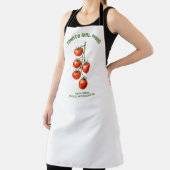 Tomaten-Mädchen-Stimmung Wasserfarben-Ästhetik Schürze (InSitu)