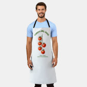 Tomaten-Mädchen-Stimmung Wasserfarben-Ästhetik Schürze (Getragen)