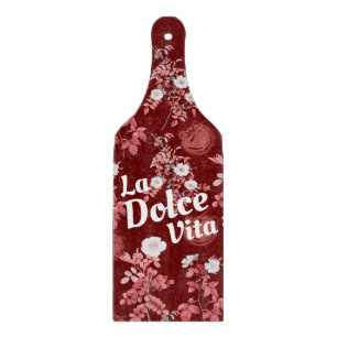 Tomaten-Mädchen Vintage La Dolce Vita Schneidebrett