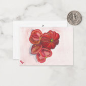 Tomaten Mitteilungskarte (Vorderseite/Rückseite Beispiel)