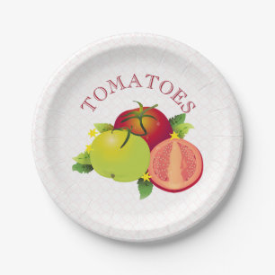 Tomaten Obst Gemüsegarten Pappteller