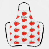 Tomaten/Paradeiser Gemüse Name All-over-Print-Schü Schürze (Vorderseite)