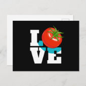 Tomaten/Paradeiser Liebe Gemüse Postkarte (Vorne/Hinten)