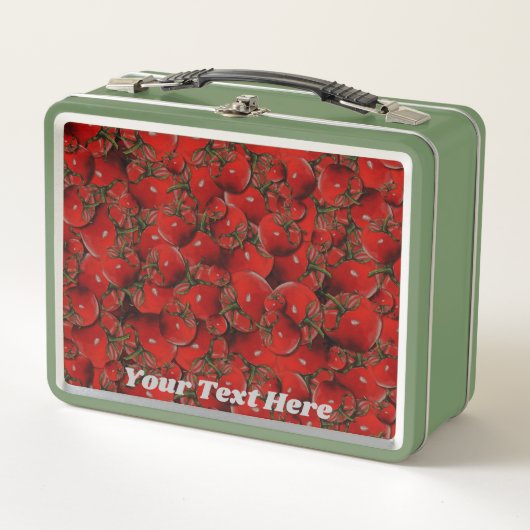 Tomaten/Paradeiser-Lunch Box - Fakultative Persona Metall Brotdose (Vorderseite)